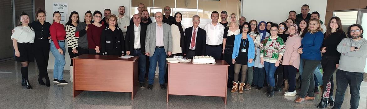 Görevde yükselme sınavında başarılı olan personelimiz ile kutlama gerçekleştirdik.